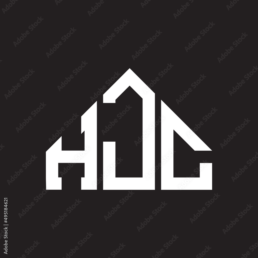 HJC letter logo design on Black background. HJC creative initials letter logo concept. HJC letter design. HJC letter logo design on Black background. HJC creative initials letter logo concept. HJC letter design.