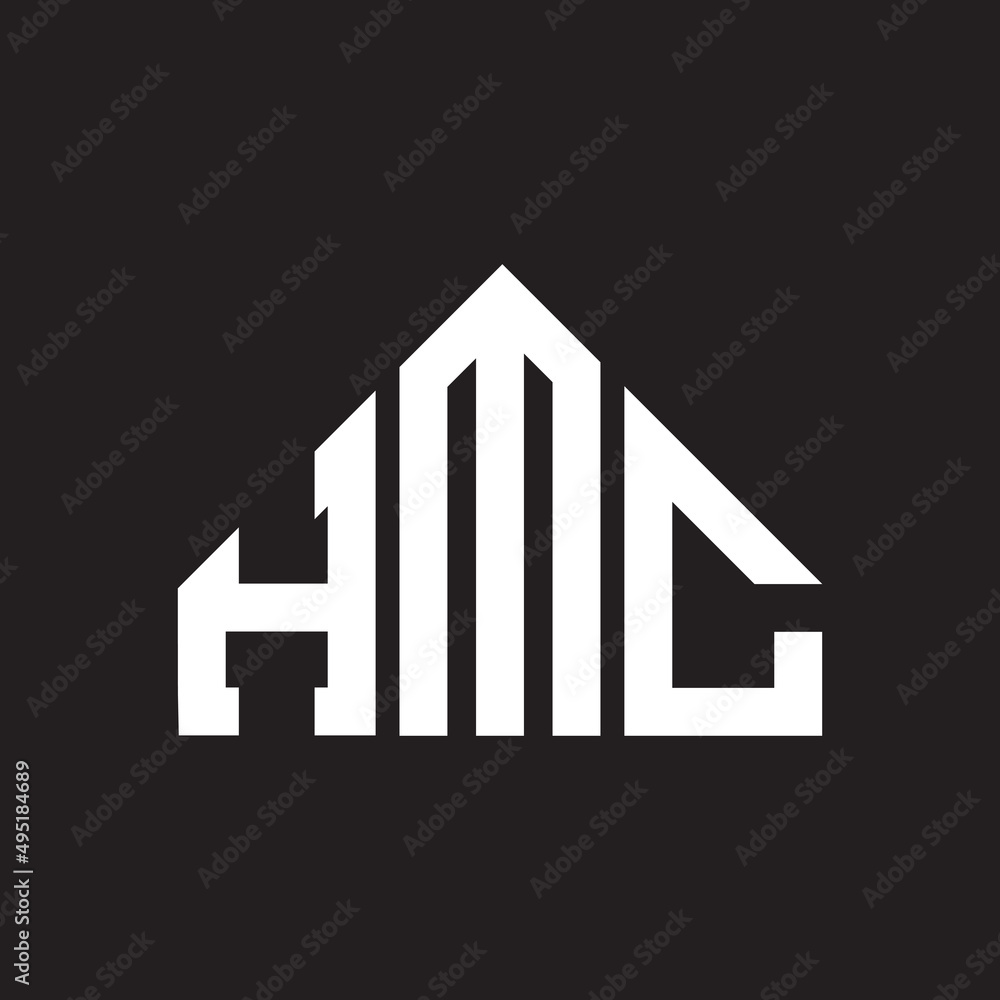 HMC letter logo design on Black background. HMC creative initials letter logo concept. HMC letter design. HMC letter logo design on Black background. HMC creative initials letter logo concept. HMC letter design.