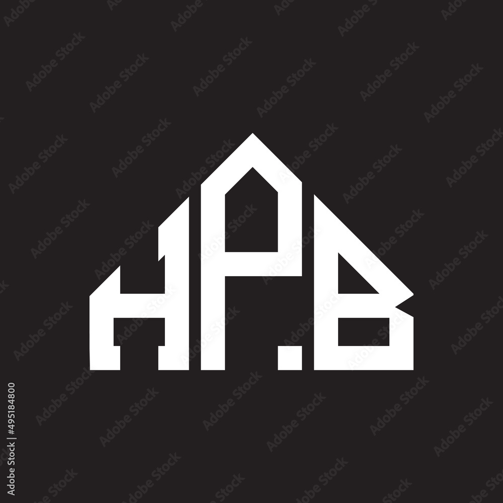HPB letter logo design on Black background. HPB creative initials letter logo concept. HPB letter design. HPB letter logo design on Black background. HPB creative initials letter logo concept. HPB letter design.