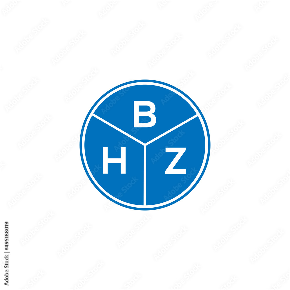 BHZ letter logo design on White background. BHZ creative initials letter logo concept. BHZ letter design. BHZ letter logo design on White background. BHZ creative initials letter logo concept. BHZ letter design.