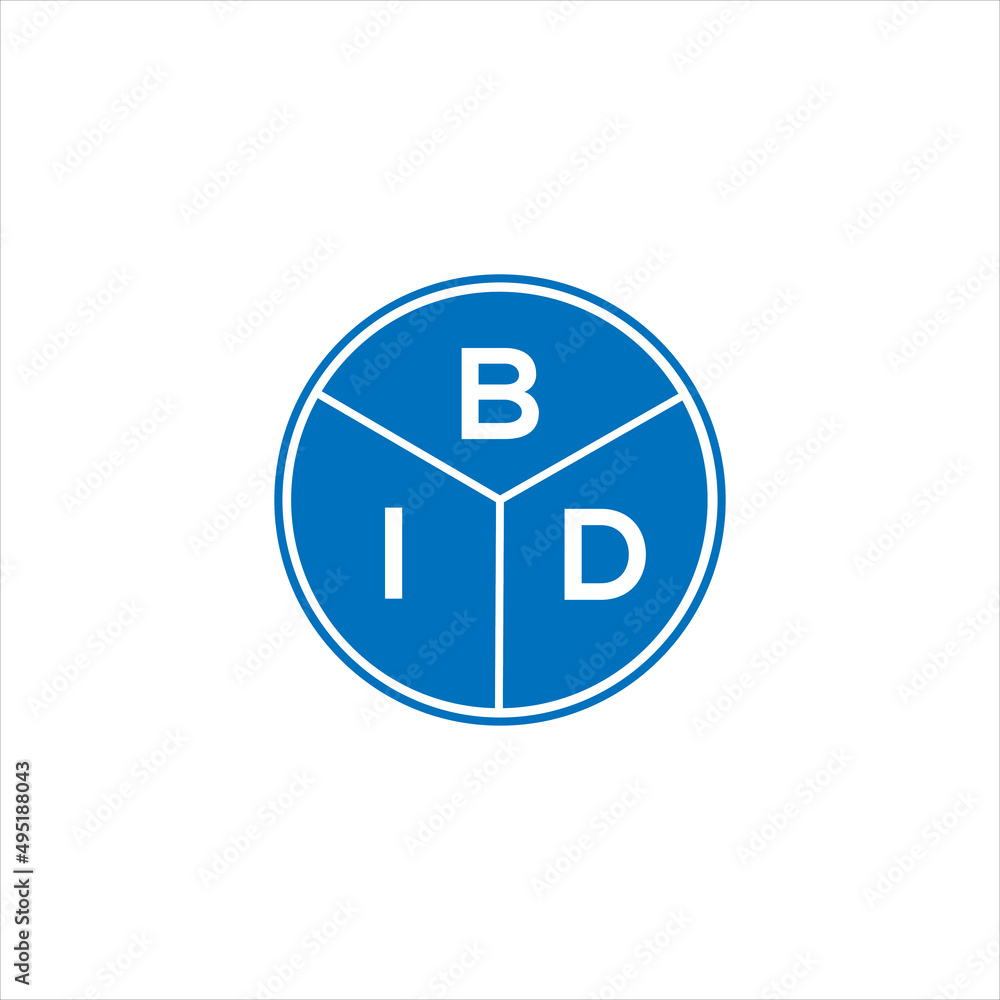 BID letter logo design on White background. BID creative initials letter logo concept. BID letter design. BID letter logo design on White background. BID creative initials letter logo concept. BID letter design.