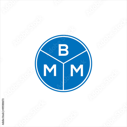 BMM letter logo design. BMM monogram initials letter logo concept. BMM letter design in black background.
