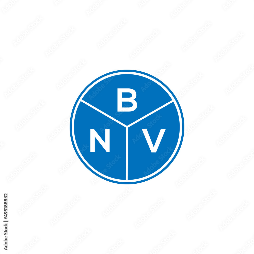 BNV letter logo design on White background. BNV creative initials letter logo concept. BNV letter design. BNV letter logo design on White background. BNV creative initials letter logo concept. BNV letter design.