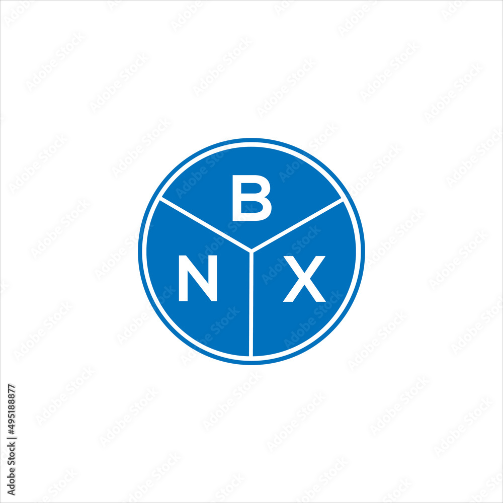 BNX letter logo design on White background. BNX creative initials letter logo concept. BNX letter design. BNX letter logo design on White background. BNX creative initials letter logo concept. BNX letter design.