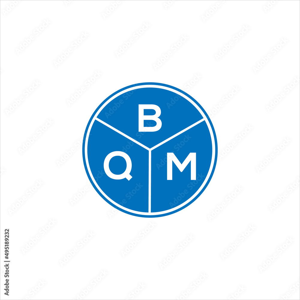 BQM letter logo design on White background. BQM creative initials letter logo concept. BQM letter design. BQM letter logo design on White background. BQM creative initials letter logo concept. BQM letter design.
