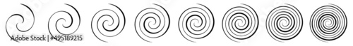 Photo Spiral, swirl, twirl and whirl element