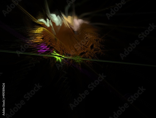 Imaginatory fractal abstract background Image