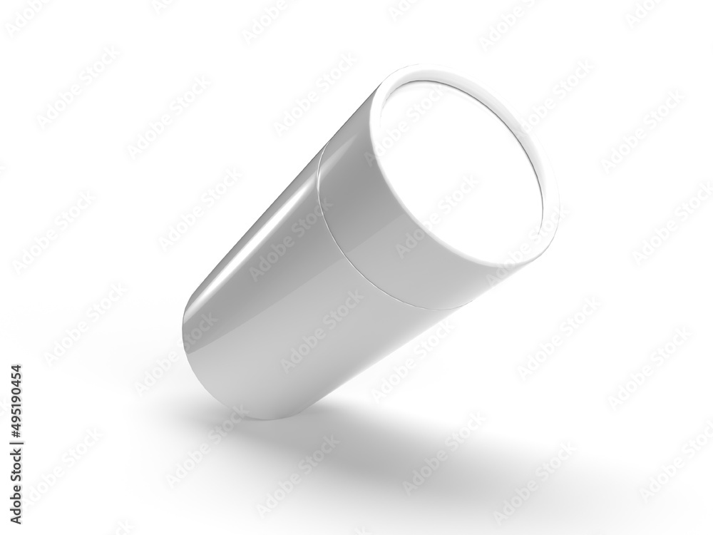 Ceramics glossy can on white background Ceramics glossy can on white background