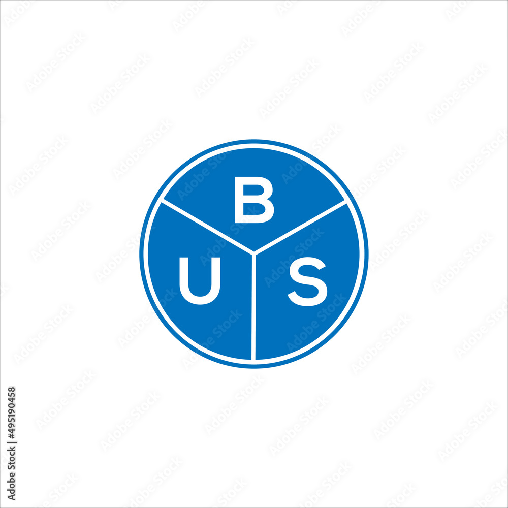 BUS letter logo design. BUS monogram initials letter logo concept. BUS letter design in black background. BUS letter logo design. BUS monogram initials letter logo concept. BUS letter design in black background.