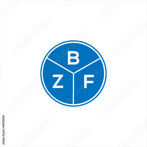 BZF letter logo design on White background. BZF creative initials letter logo concept. BZF letter design. 