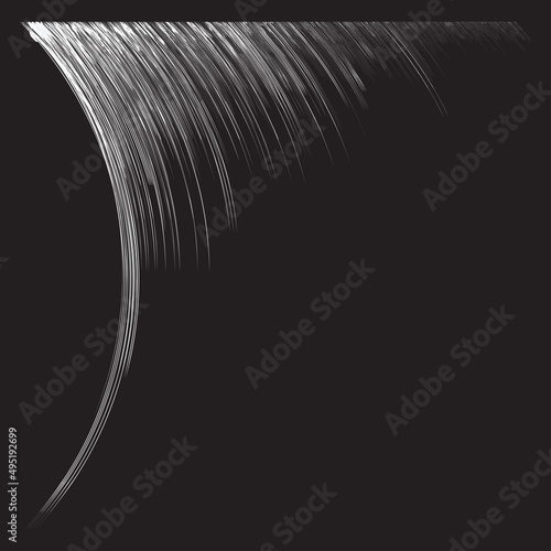 Sound, music equalizer, EQ. Random lines chart, graph. Soundtrack, studio recording concept graphic
