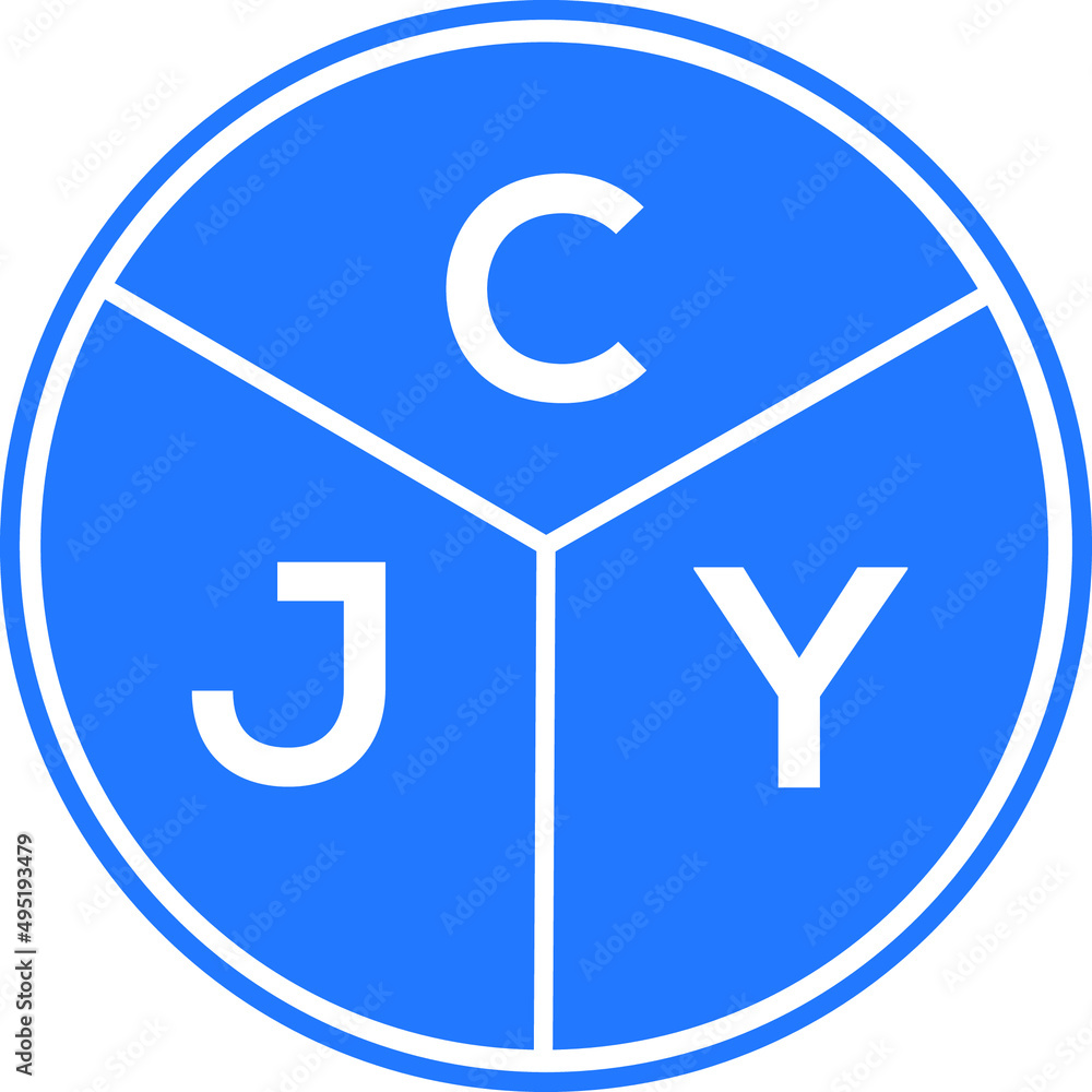 CJY letter logo design on White background. CJY creative initials letter logo concept. CJY letter design. CJY letter logo design on White background. CJY creative initials letter logo concept. CJY letter design.