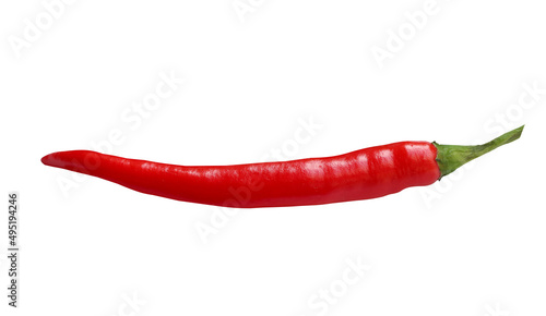 Red chili on isolated background