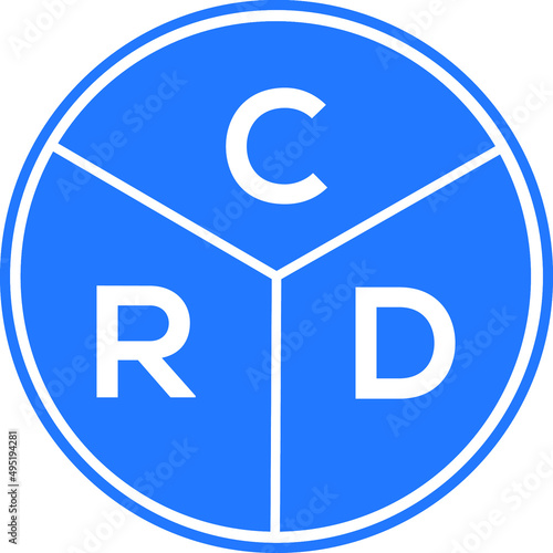 CRD letter logo design on White background. CRD creative initials letter logo concept. CRD letter design. 