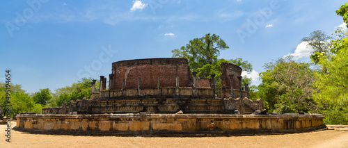 Ruins of Vata dage, Polonnaruwa, Sri Lanka photo