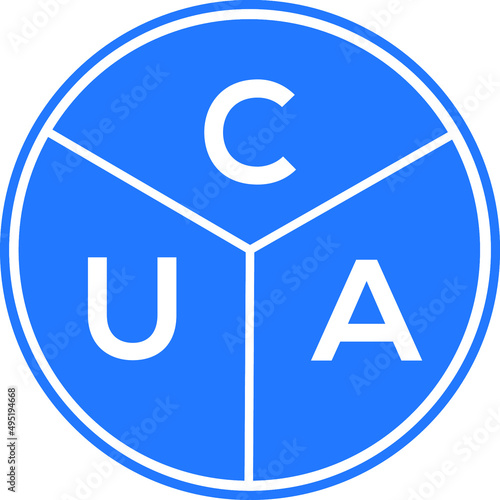 CUA letter logo design on White background. CUA creative initials letter logo concept. CUA letter design. 