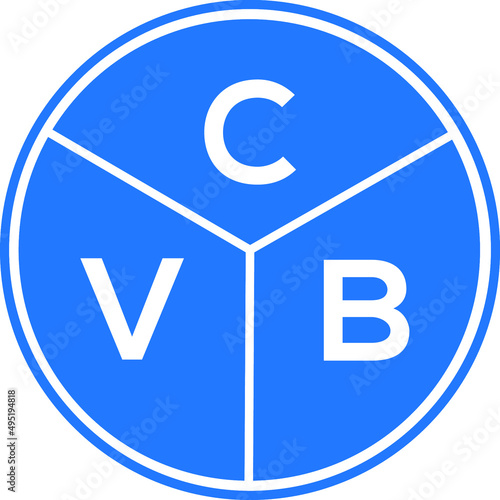 CVB letter logo design on White background. CVB creative initials letter logo concept. CVB letter design. 