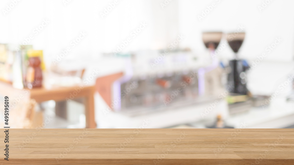 Empty white marble stone table top and blur glass window interior restaurant banner mock up abstract background - can used for display or montage your products. Empty white marble stone table top and blur glass window interior restaurant banner mock up abstract background - can used for display or montage your products.