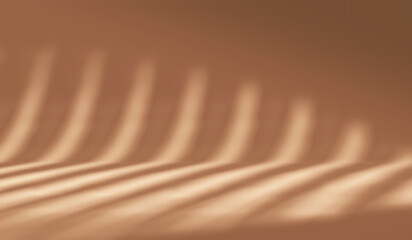 Abstract blurred sunlight shadow texture background of minimal template natural summer architecture backdrop or sun light exterior art wallpaper pattern and empty product mockup on window silhouette.