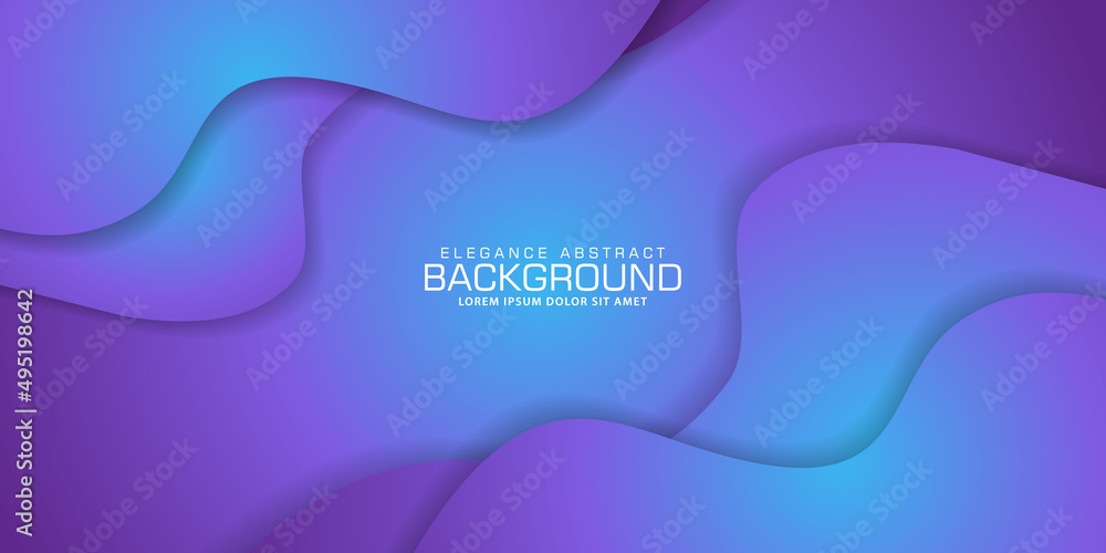Abstract geometric background. Fluid shapes composition with Colorful. Vector Illustration