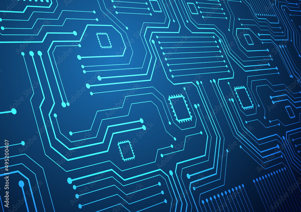 Circuit technology background with hi-tech Circuit technology background with hi-tech