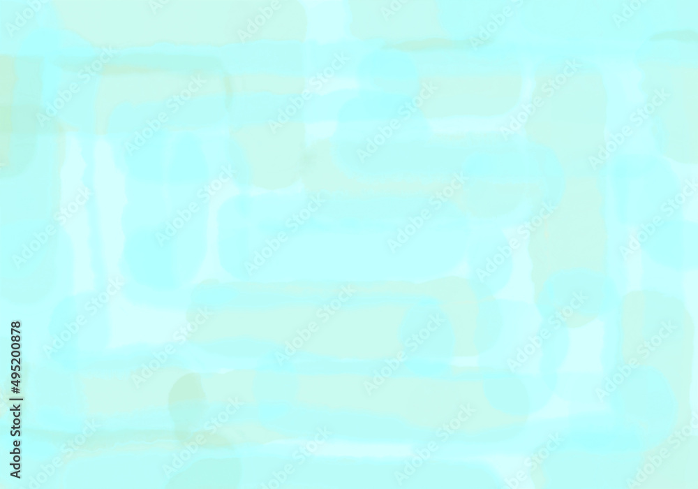 Obraz premium ふんわり幾何学模様の水彩テクスチャー 水色