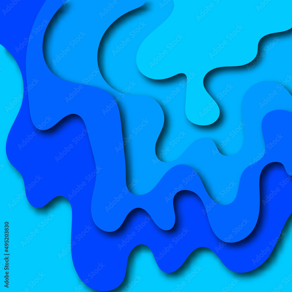 Abstract blue paper cut background. Design element. Presentation template, advertising banner. eps 10 Abstract blue paper cut background. Design element. Presentation template, advertising banner. eps 10