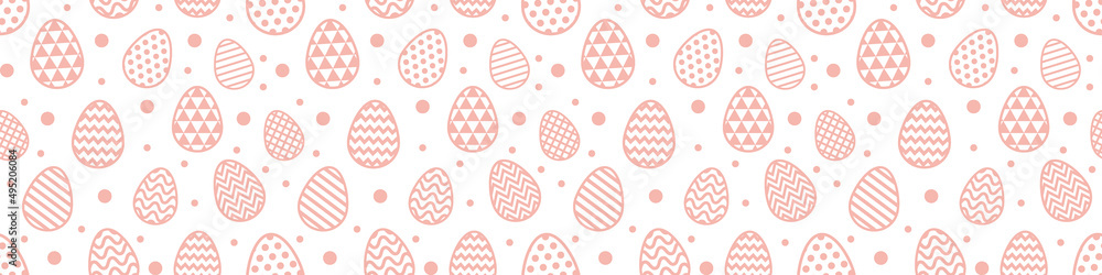 Decorative Easter eggs. Concept of a seamless pattern. Banner. Vector Decorative Easter eggs. Concept of a seamless pattern. Banner. Vector