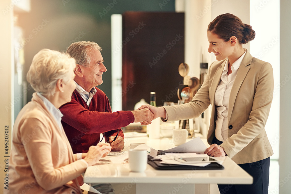 Start planning for a richer retirement today. Shot of a senior couple getting advice from their financial consultant. Start planning for a richer retirement today. Shot of a senior couple getting advice from their financial consultant.