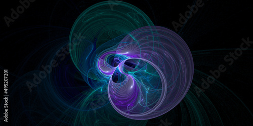 Abstract background fractal. 3D illustration