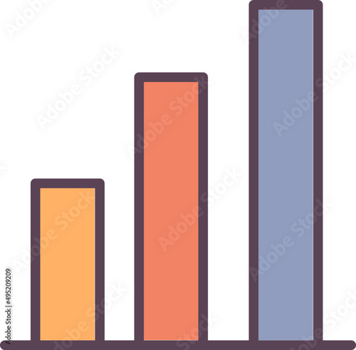 Diagram Icon Colored Illustration