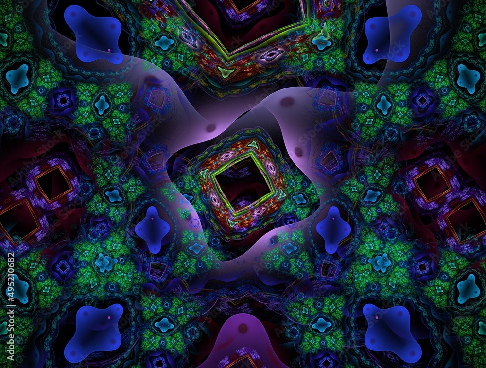 Fototapeta premium Imaginatory fractal abstract background Image