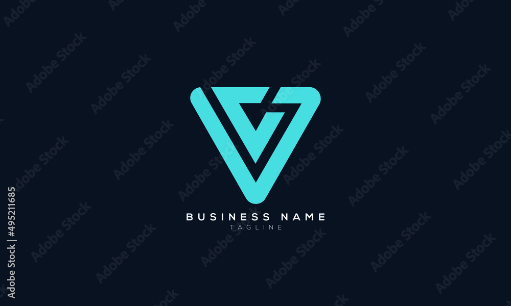 CV, VC, Abstract initial monogram letter alphabet logo design CV, VC, Abstract initial monogram letter alphabet logo design