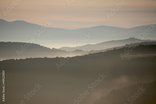 Foggy Valley Panorama