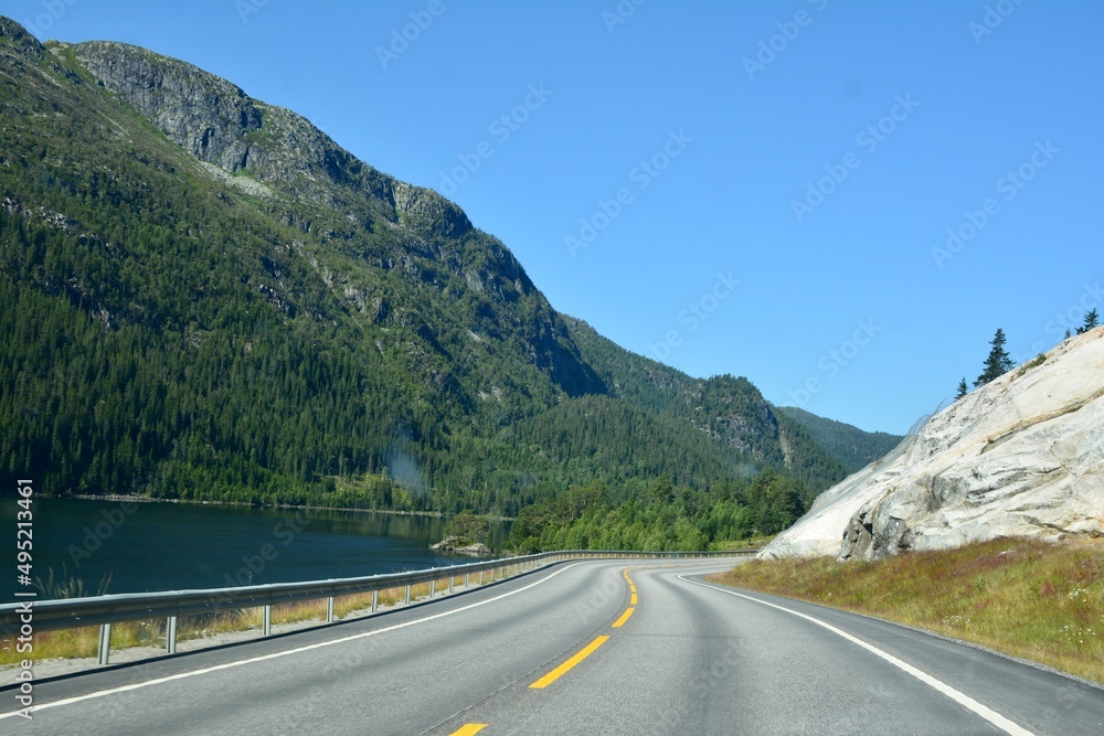 mountain road in the mountains