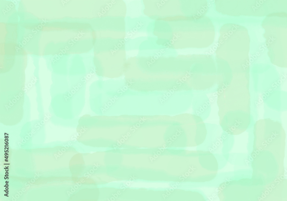 ふんわり幾何学模様の水彩テクスチャー 淡い緑 Stock Illustration Adobe Stock