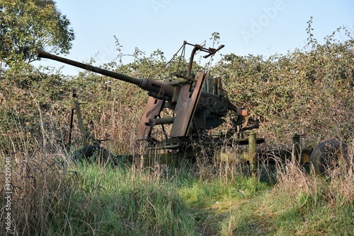 In ricordo della seconda guerra mondiale cannone