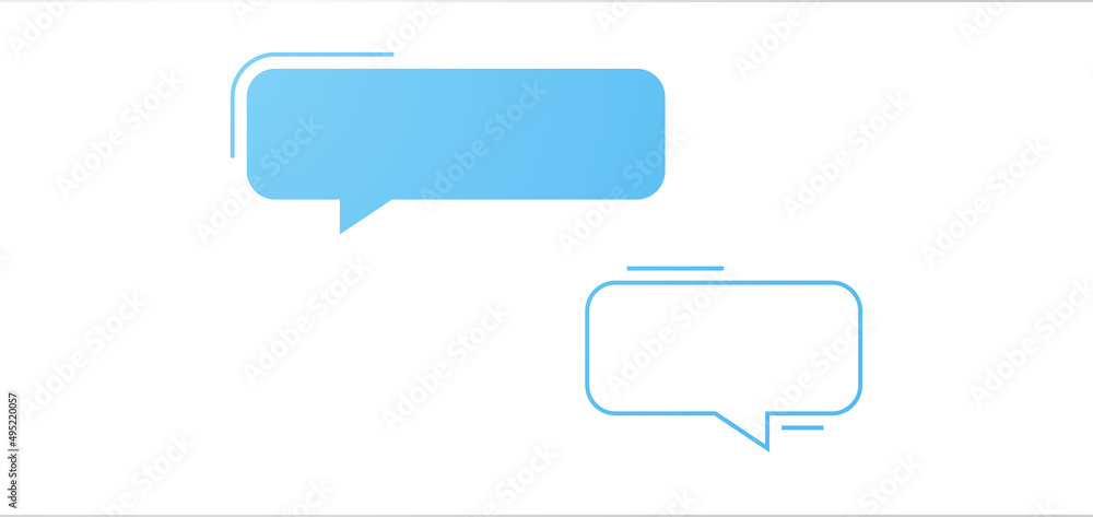 Chat bubble and conversation flat illustration. Chat bubble and conversation flat illustration.