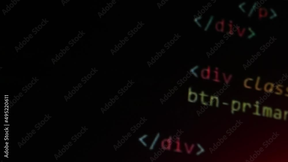 Coding screen on monitor. Digital technology, programming software. Macro shot of code display, internet and tech concept. Coding screen on monitor. Digital technology, programming software. Macro shot of code display, internet and tech concept.