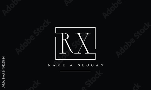 RX, XR, R, X abstract letters logo monogram