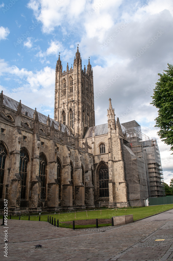 Monumental cathedral in Canterbury in the south of England.