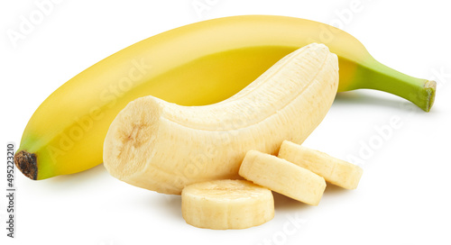 Fotografia Banana isolated on white background
