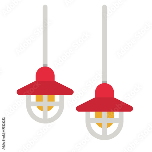 lamp flat icon