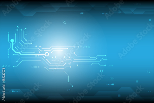 Vector communication concept for technology background