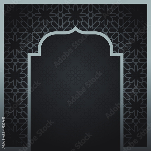Canvas Print Islamic background design.