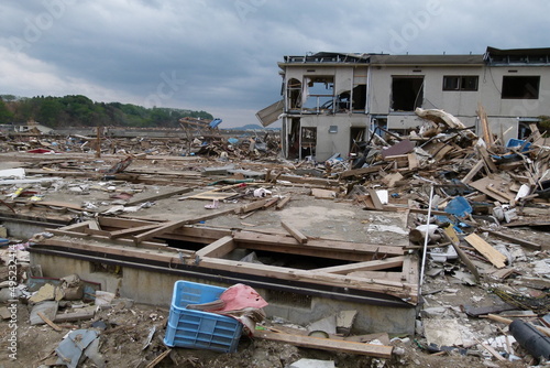 東日本大震災後 2011年5月21日 陸前高田市にて