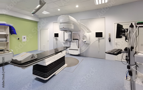 Medical advanced linear accelerator in oncological cancer therapy in a modern hospital. © EdVal