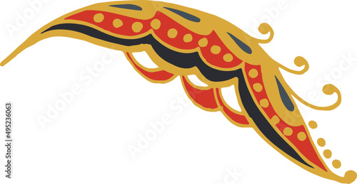 Traditional Mehndi Ornament Hand Drawn Element