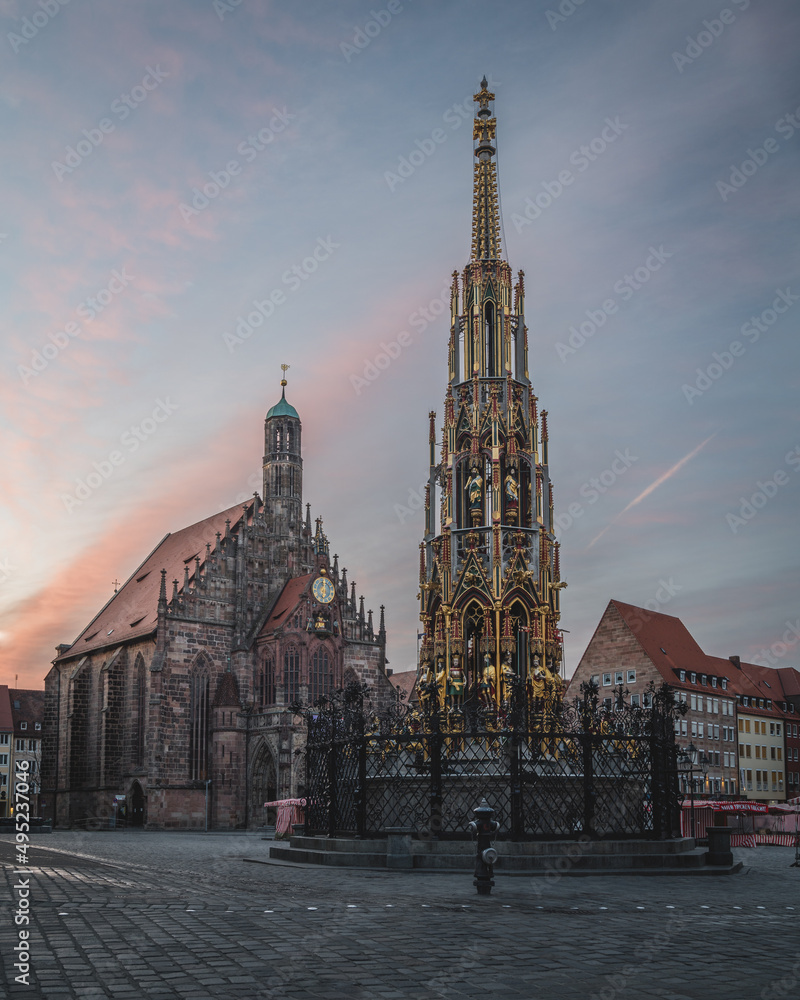 Obraz premium Nürnberg Hauptmarkt