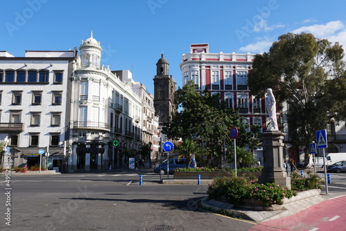Vegueta in Las Palmas de Gran Canaria mit Kirchturm St. Ana